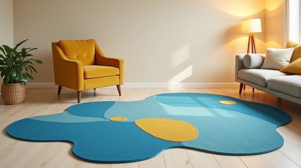 Réinventer la décoration avec un tapis irrégulier : audace et créativité sous vos pieds